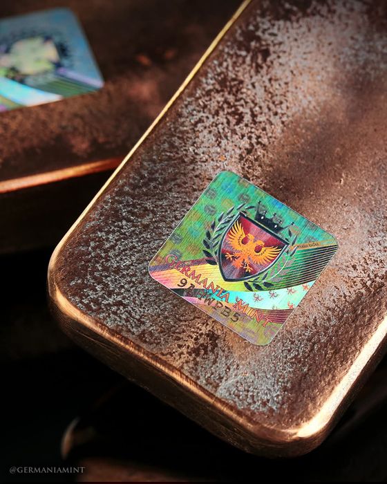 Мідна монета. 1 Кіло. GERMANIA MINT. Проба - 999,9.  Голограма!
