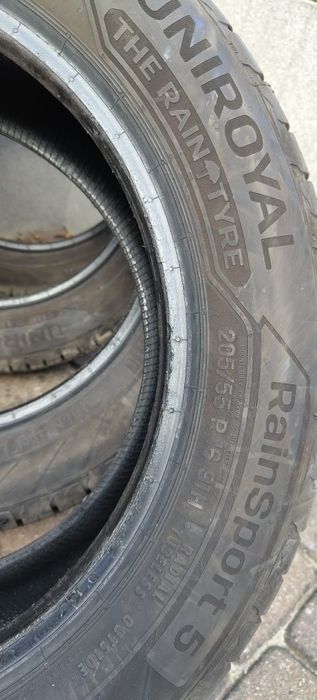 Okazja! Letnie RainSport 5 205/55 R16 prawie nowe