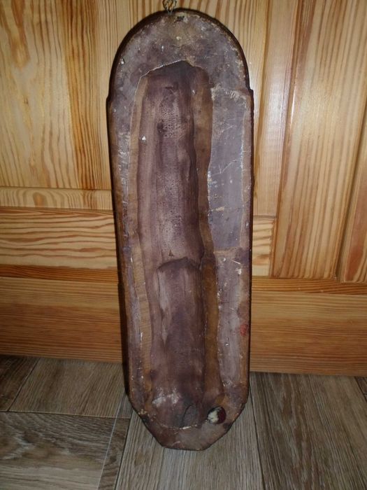 Stara płaskorzeźba do zawieszenia - drewno