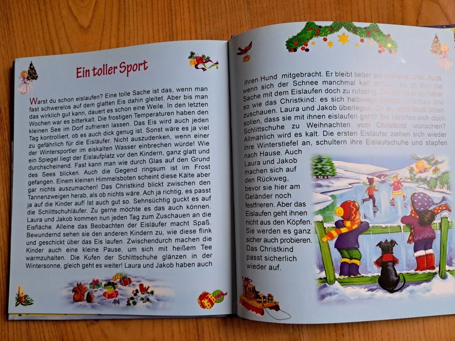 "Різдво -це час Христа-дитини", книга оповідань німецькою,  на 3-6 р.