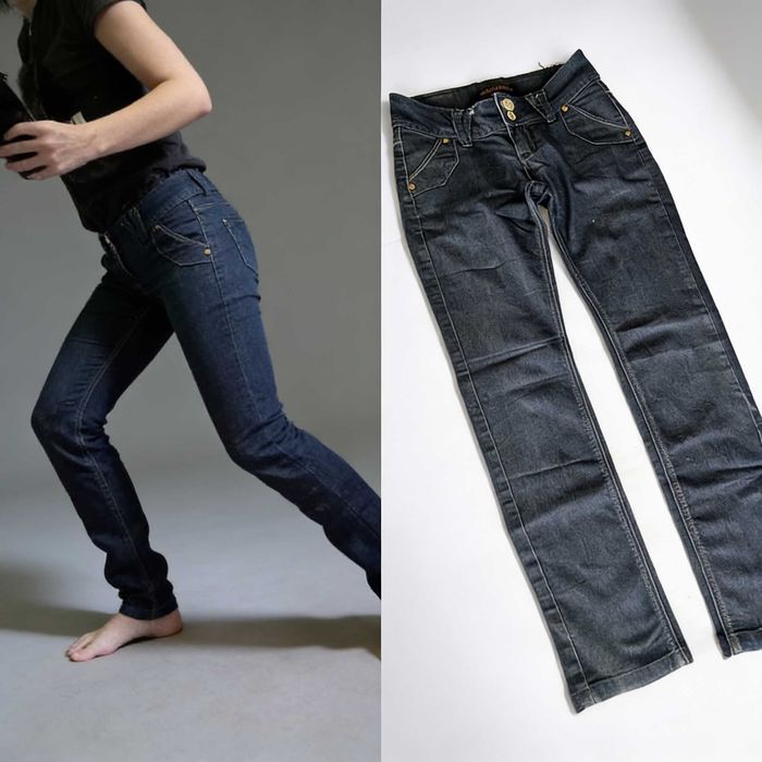 Spodnie klasyczne jeans S/36 W28 low waist #1839