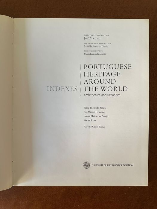 Portuguese Heritage Around the World: Architecture & Urbanism: Indexes