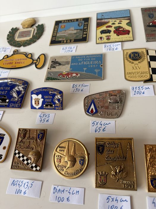 chapas placas rallye classicos automobilia