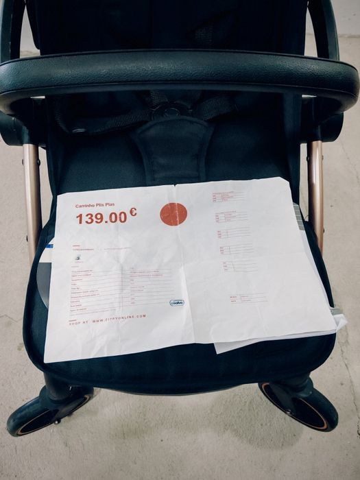 Carrinho De Passeio Criança Asalvo Plis Plas, Black