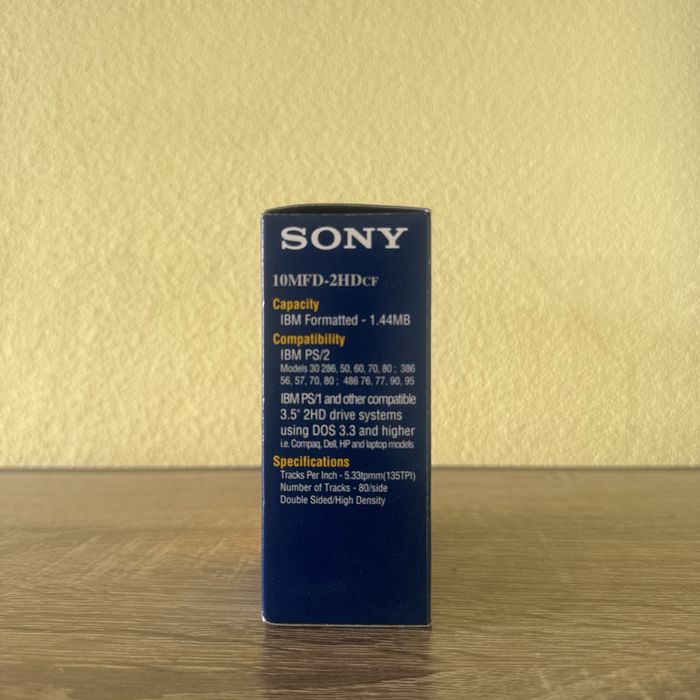 Caixa Disquetes 3.5" Sony 2HD Novas Seladas (10 un.) – Informática Retro / CNC