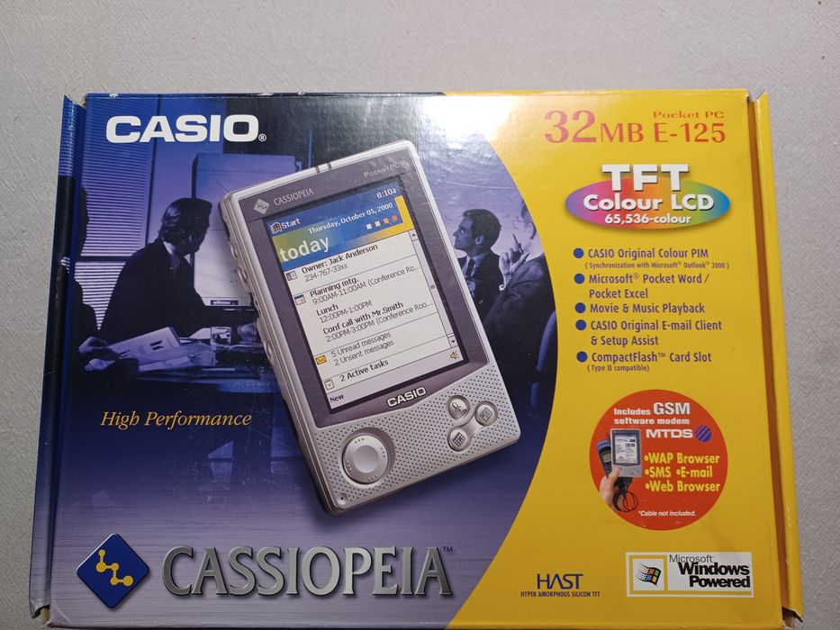 Palmtop pocket PC CASIO CASSIOPEIA E-125 NOWY!!! Fabrycznie zapakowany