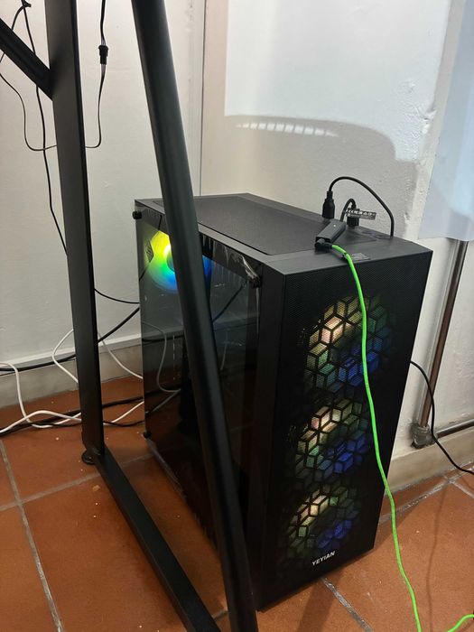 Desktop gaming + monitor 144hz c/garantia