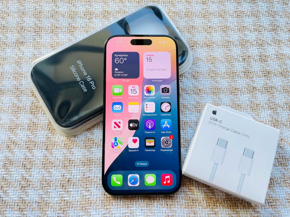 ‼️NEW‼️IPHONE 16 PRO 128Gb‼️Black Titanium NEVERLOCK