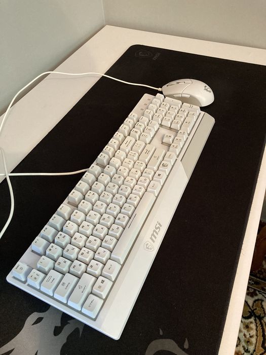 Клавіатура+миша MSI Vigor GK30 COMBO WHITE UA