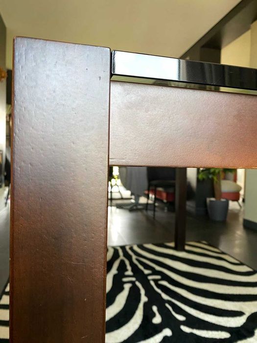 Mesa de Jantar Design | Madeira Maciça + Vidro Temperado | 180x100 | 270€
