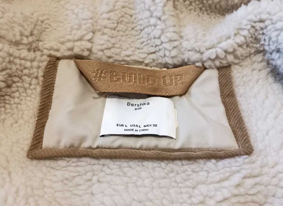 Casaco Parka Capuz Bege Senhora L Bershka