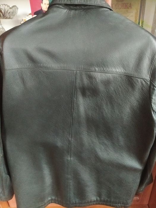 Куртка чоловіча шкіряна весна