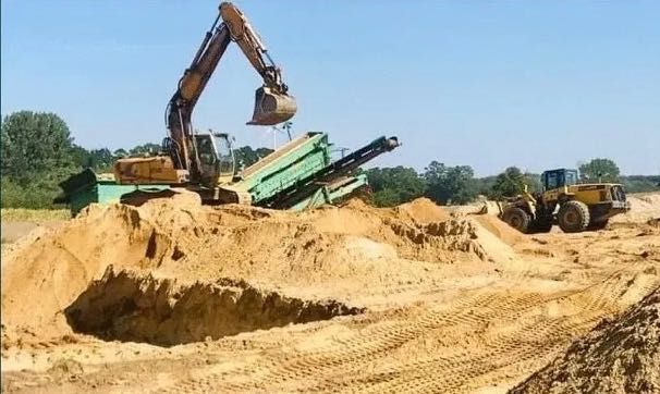Piasek pod kostkę siany płukany zasypkę fundamenty TRANSPORT OD 1 TONY