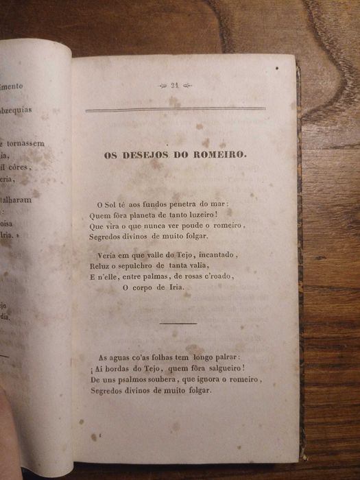 António Feliciano de Castilho, Excavações Poéticas (1846)