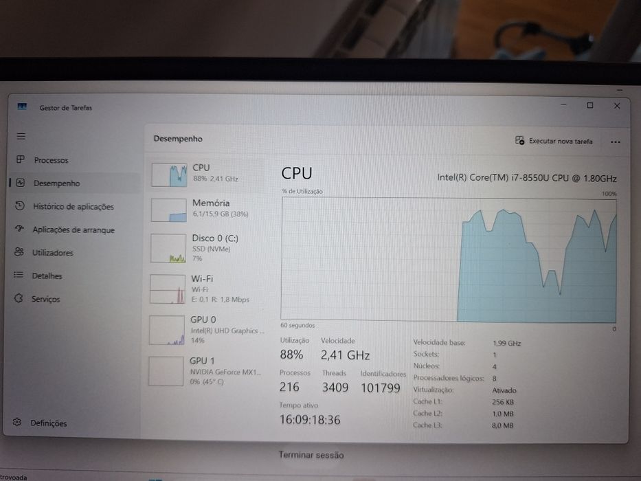 Portátil Lenovo I7 Windows 11