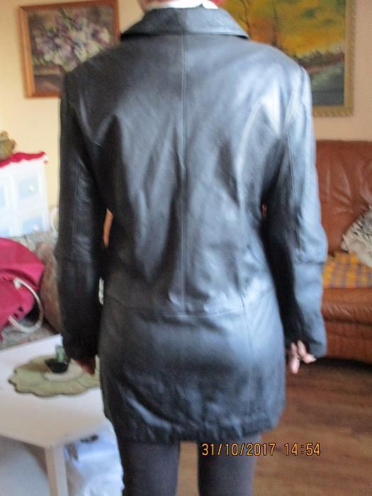 Kurtka skórzana prosta