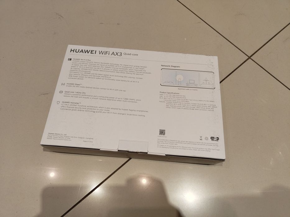 Router WiFi 6 Huawei Ax3 PRO wifi 6 quad Core ws7200 mesh 4 rdzenie