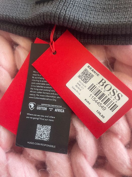 Wełniana czapka Hugo Boss