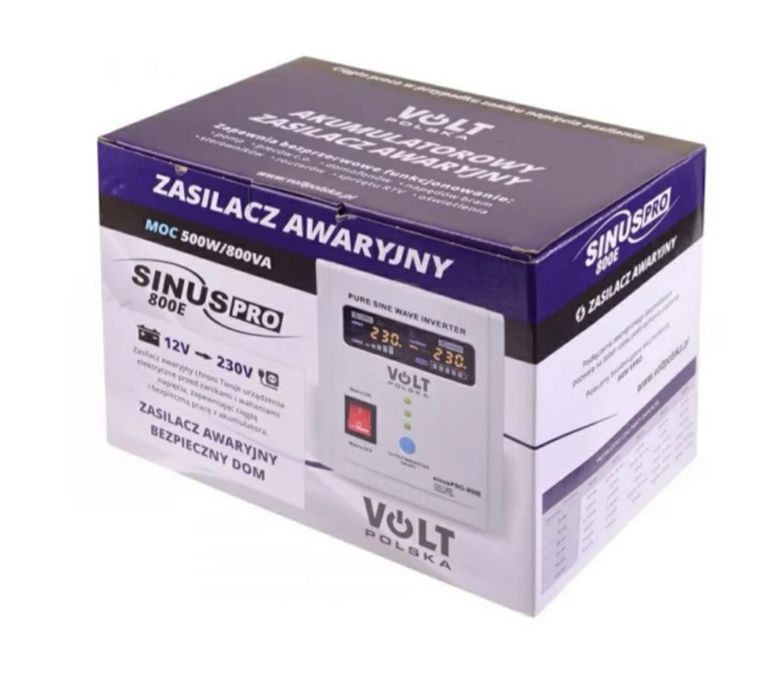 ДБЖ Volt Polska SINUS PRO 850 W 12/230 500/850Вт AGM, GEL,