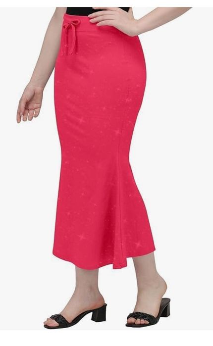 Damska, długa, błyszcząca spódnica,kolor fuksja ,rozm.2XL STYLESINDIA
