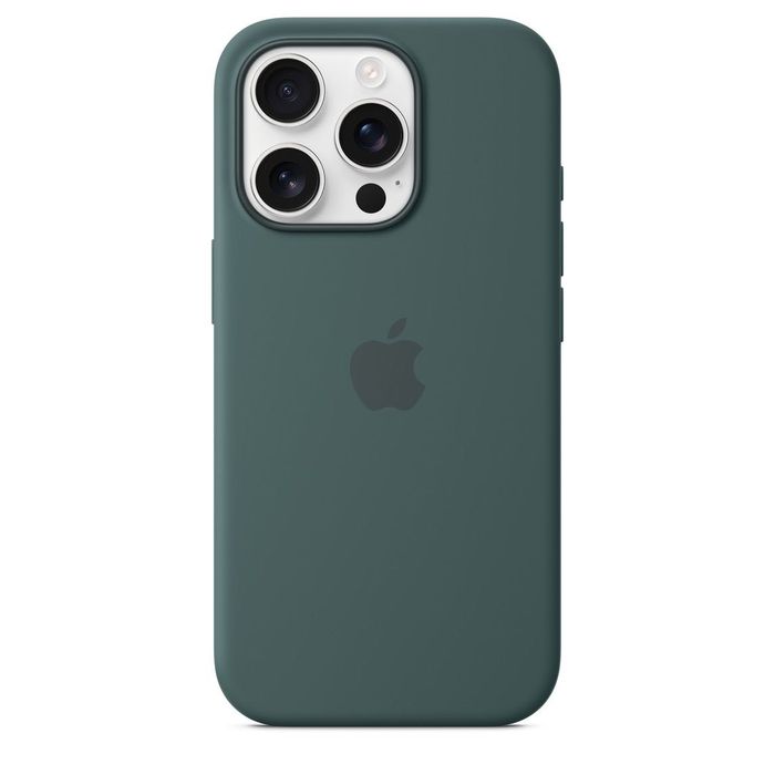 Apple iPhone 16 Pro Silicone Case MagSafe Lake Green | Nowe