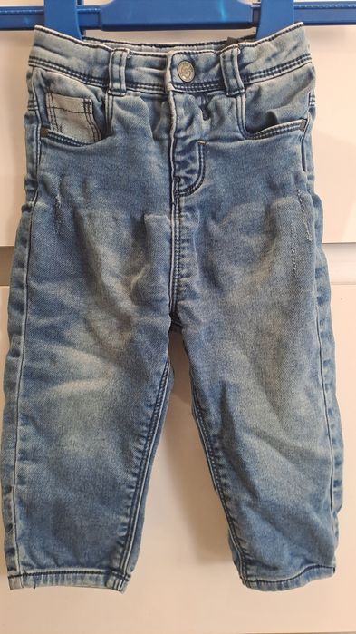 Calça de ganga + sweat 18 meses