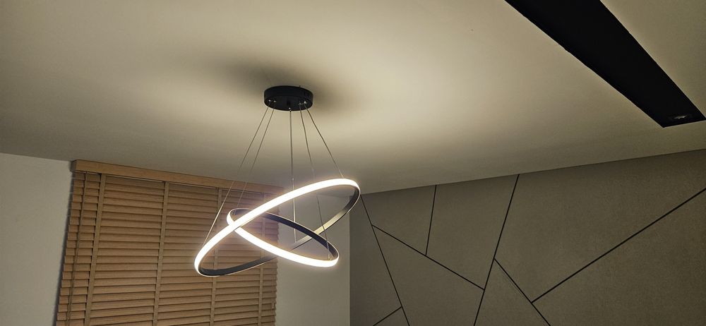 Lampa sufitowa led okręgi