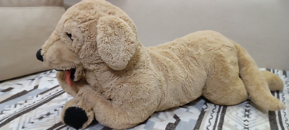 Собака плюшевий від бренду IKEA великий