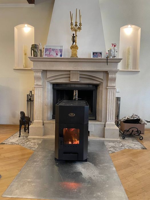 Монтаж камінів топок буржуйок котлів димоходів каминов димоход гильзов