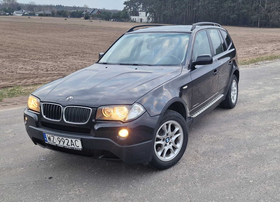 BMW X3 2.0d xDrive 2008r. PDC Skóra Automat Sprawna Prywatnie Łódź