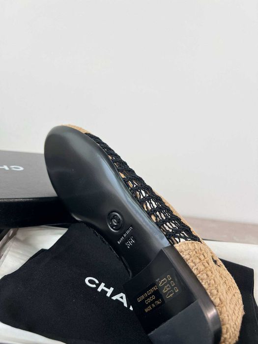 Chanel klasyczne baleriny z kolekcji plecionych espadryli