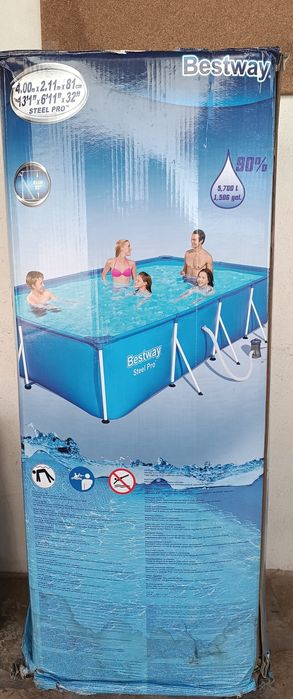 Estrutura metálica para piscina Bestway 4,00x2,11x81,00
