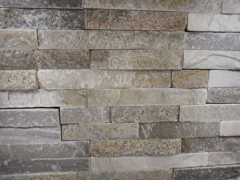 Panele Kamienne Black Slate, Kwarcyt Black i Beige.