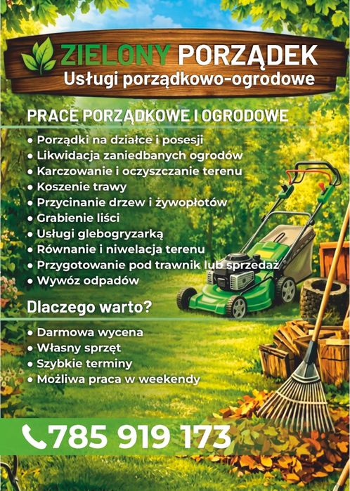 Usługi porządkowo-ogrodowe