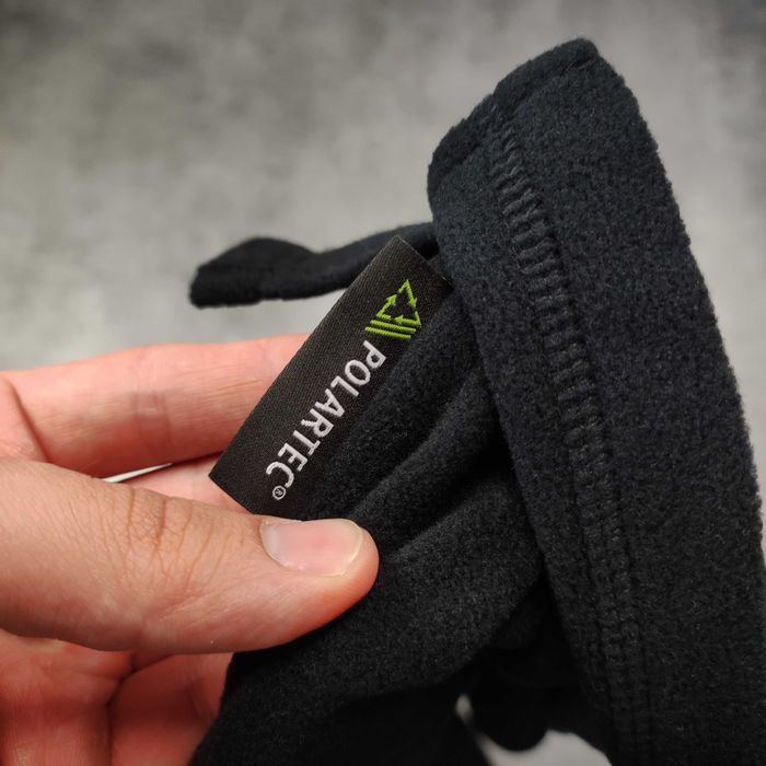 MĘSKA Bluza Rozpinana Termiczna Lekka Polar Czarna Jack Wolfskin Haft