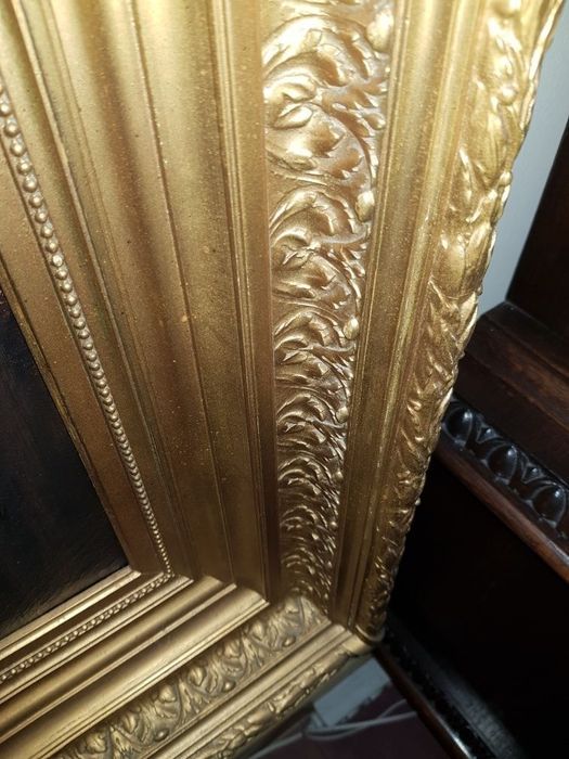 Okazja !!! XIX w Portret Szlachcica Olej na Płótnie 1903r w XIXw Ramie