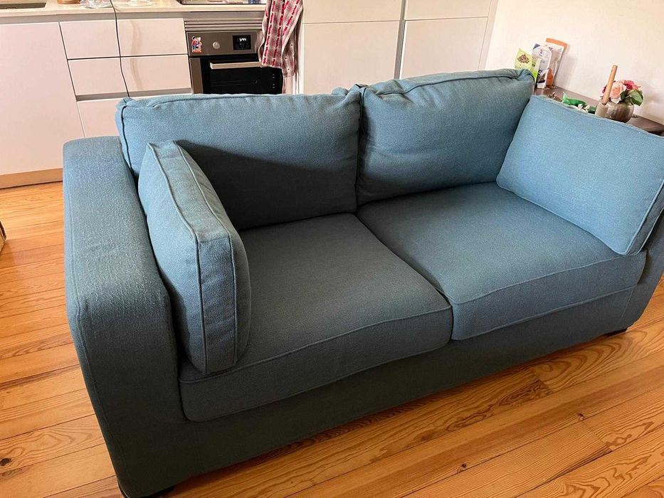 Sofá Azul petróleo de 2/3 lugares