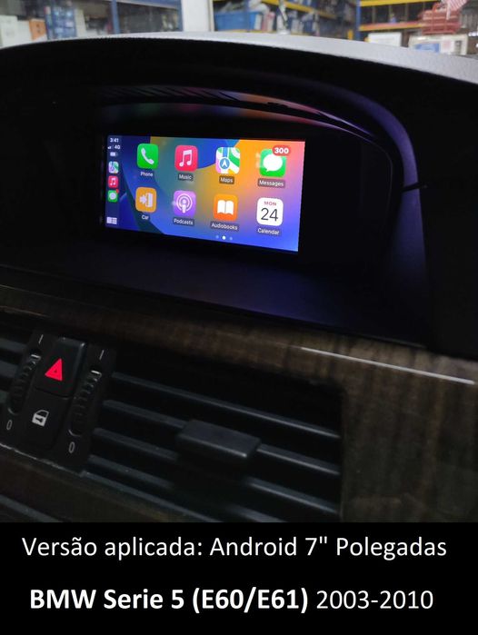 Rádio 2DIN • BMW Serie 5 E60 E61 • Serie 3 (E90) Android • 520d 525d