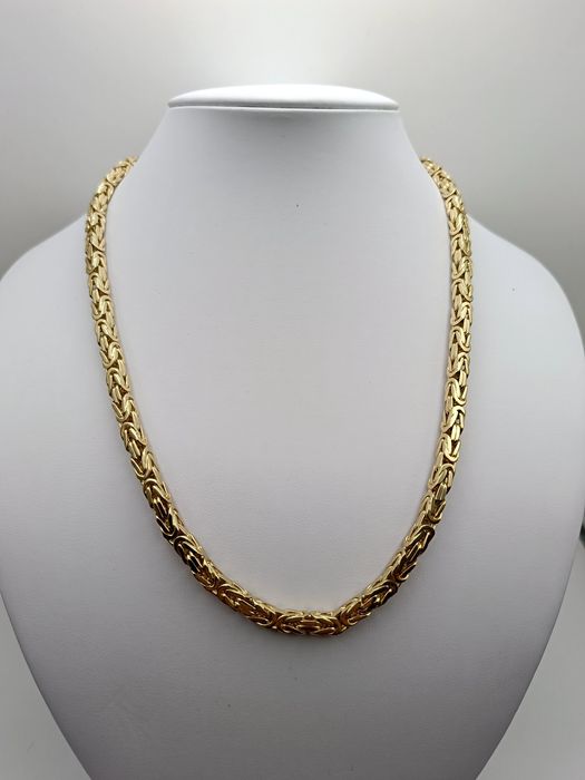 Złoty Łańcuszek Królewski Ręczna robota 55cm Pr.585 14K Nowy