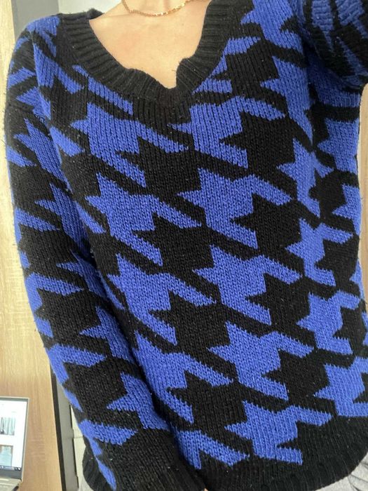 Sweter gruby ciepły zimowy