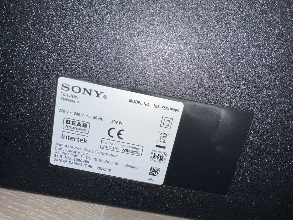 Telewizor Sony Led 75XH9096 ,120 Hz, 4K , Hdmi 2.1 , d.Atmos ,j.Nowy !