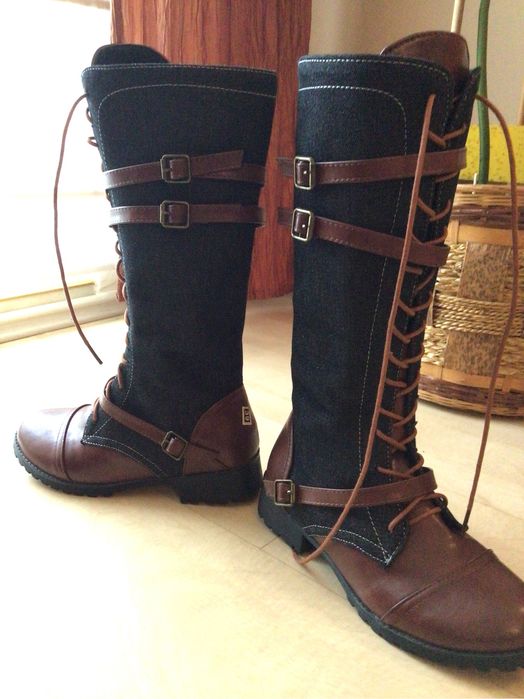 Buty  - Jeans -  Sztyblety, buty wysokie - NOWE rewelacyjne