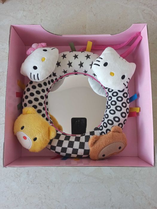 Nowe pluszowe lusterko zabawka do powieszenia Hello Kitty 24 cm