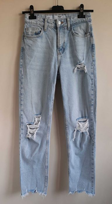 Spodnie z dziurami Bershka rozmiar XS