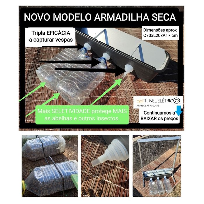 Placas Mata Vespa NOVA GERAÇÃO asiática velutina arpa elétrica