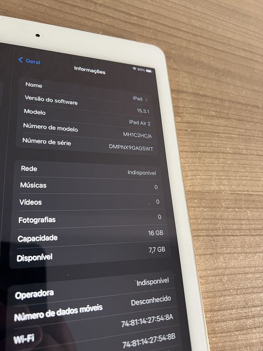 iPad Air 2 16GB Dourado