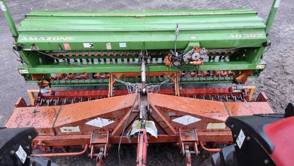 Zestaw uprawowo siewny agregat Kuhn HA 3000 siewnik Amazone AD 302 K