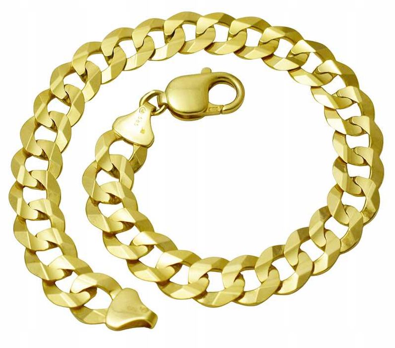 Bransoletka Złota Męska Pancerka 10,10 mm pr 585