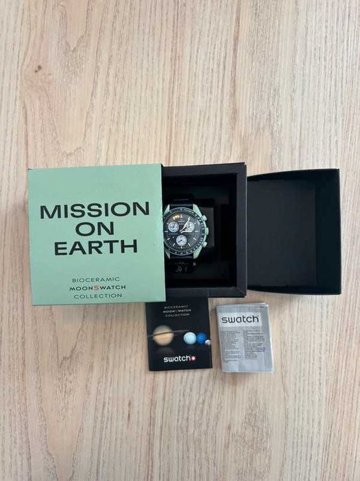 Omega x Swatch SO33G100 Earth - Black Friday -30% Tylko Dziś