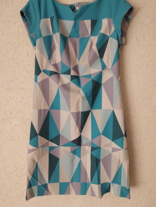 Sukienka wzory turkus 42 xl